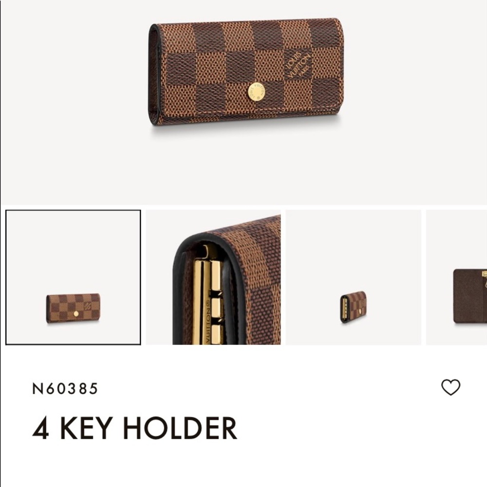 Louis Vuitton 4 key key holder in Damier Ebene Canvas. Gorgeous ❤️